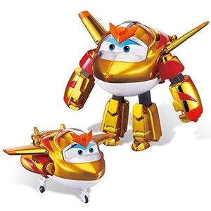 Super Wings EU750231 Golden Character Easy Transformation Preschool Kids Gift Toys for 3+ Year Old Boys Girls, Gold, 5'