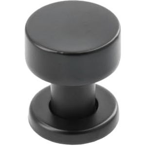 GTV - Ring knop - geborsteld staal - ringknop zwart mat - meubelknoppen kast knoppen roestvrij staal geborsteld keukenknoppen deurknop meubelknoppen rond