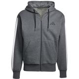 adidas - Essentials 3-Stripes - Capuchon met Volledige Rits - Fleece
