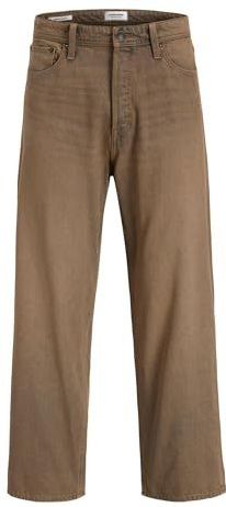 JACK & JONES JEANS INTELLIGENCE - JJIALEX - Baggy Jeans - Bruin - Denim