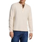 T-shirt - Wit - Katoen/polyester - Lange Mouwen - Relaxte Pasvorm