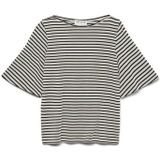 Top - Boothals - 2/4 Mouwen - Volumineuze Mouwen - Regular Fit