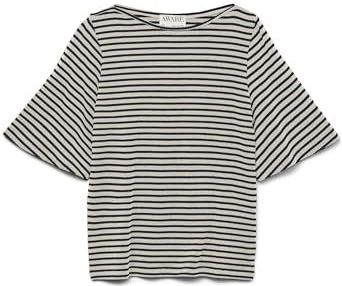 Top - Boothals - 2/4 Mouwen - Volumineuze Mouwen - Regular Fit