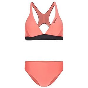 O'NEILL Hyperfreak Bikini Set, 44022 Georgia Peach Colour Block, Regular voor dames, 44022 Georgia Peach Colour Block