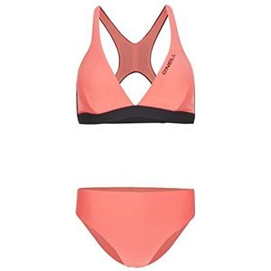 O'NEILL Hyperfreak Bikini Set, 44022 Georgia Peach Colour Block, Regular voor dames, 44022 Georgia Peach Colour Block