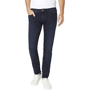 Pepe Jeans Hatch herenjeans, slimfit, gemiddelde taille, zwart, blauw (denim Wp44), 40W