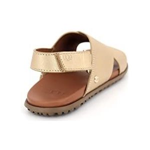 UGG Solivan Slingback sandaal voor dames, Licht Goud Metallic, 36 EU
