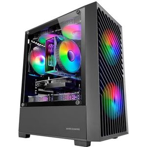 Mars Gaming - MC-VORTEX - PC Behuizing - Zwart - MicroATX - Gehard Glas