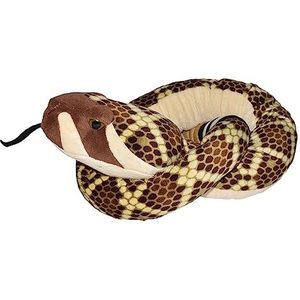 Wild Republic 16754 - slangen, pluche klapperslang, 137 cm, bruin