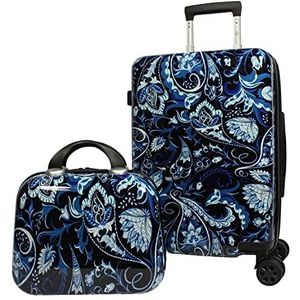 World Traveler Seasons Hardside 2-delige handbagage set, paisley patroon., One Size, Seasons Hardside 2-delige Carry-on Set, Paisley-patroon., Eén maat, Seasons Hardside 2-delige Carry-on Set