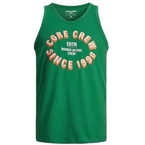 JACK & JONES Heren Jcoenergy Front Tank Top Tanktop, Verdant green., M