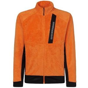 Rock Experience REMC02891-C950 Blizzard Tech Mock Neck Man Fleece Heren Shirt met lange mouwen 0615 Persimmon Oranje+0208 Caviar S