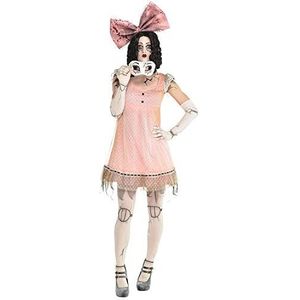 AMSCAN Adults Broken Doll Size 18-20-1 kostuum voor dames, lichtroze, maat 18-20