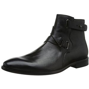 ALDO Heren FARLOW korte schacht laarzen, zwart (Black Leather / 97), 44, zwart zwart leer 97, 44 EU