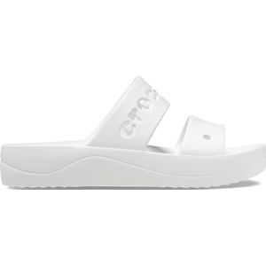 Crocs Baya Platform Sandaal voor dames, Wit, 42/43 EU