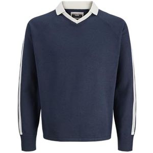 JACK & JONES Jcocrest Knit Football Polo, buitenruimte, L