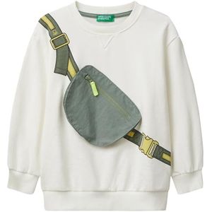 United Colors of Benetton Shirt G/C M/L, Wit, 5 jaar