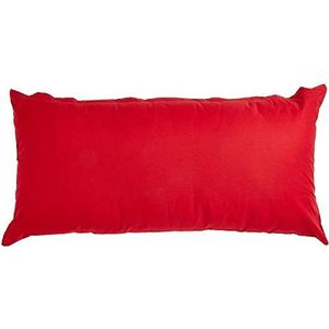 Heckett Lane Perkal Pillow Case, 100% Percal Cotton, Aurora Red, 40 x 80 Cm, 1.0 Pieces