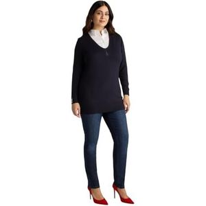 Fiorella Rubino, Dames, Jeans, Blauw, Maat: XL Katoen,