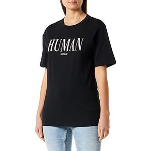 Replay T-shirt voor dames, 098 Black, M