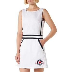 Love Moschino Dames mouwloos A-lijn Dress, optisch wit, 44, wit (optical white), 44