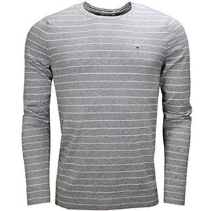 Tommy Jeans Basic Tekst Stripe Cn Sweater L/S 6 – Pullover – Heren - - Small