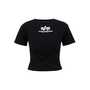 Alpha Industries Knotted Crop T T-shirt voor dames Black
