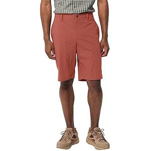 Jack Wolfskin Shorts Desert, Barn Red, 54 heren, Barn Rood, 52