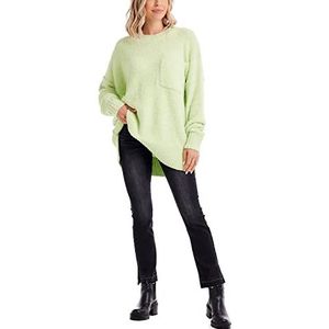 Mud Pie Women's Rome Chenille Sweater, Lime, One Size