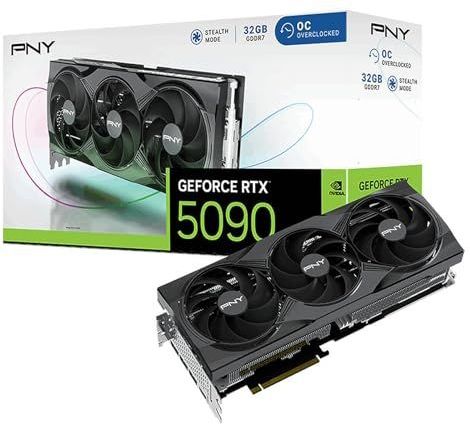 PNY - NVIDIA GeForce RTX 5090 - Videokaart - Zwart - 32 Go GDDR7