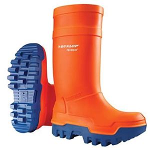Dunlop Beschermend Schoeisel Dunlop Purofort Thermo+ C662343, Veiligheidslaarzen Unisex Volwassenen, Oranje (Orange), 13 (48 EU)