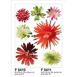 Muursticker F 0411, bloemen, 42,5 x 65 cm, 1-delig