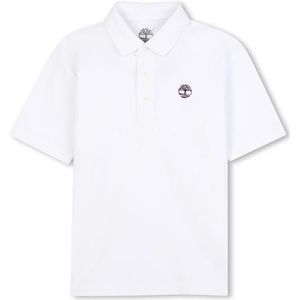 Timberland T60580 Poloshirt voor jongens, Wit, 14 Jaren