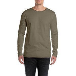 REPLAY Heren Regular Fit Basic Longsleeve van katoen, 234 Mud, XXL