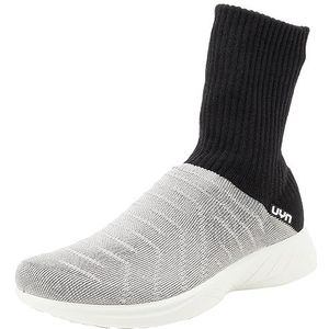 UYN Heren 3D Ribs Sneakers, zilver zwart, 41 EU