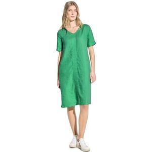 Cecil Dames linnen effen jurk, Juicy Apple Green, S