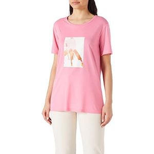 Koton T-shirt met ronde hals en korte mouwen voor dames, Roze (250), S