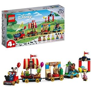 LEGO | Disney: Disney Feesttrein Set met Vaiana, Woody, Peter Pan en Tinkelbel Trein wagons & Mickey en Minnie Mouse, Bouwbaar Speelgoed voor Kinderen vanaf 4 jaar, Disney's 100e verjaardag Set 43212
