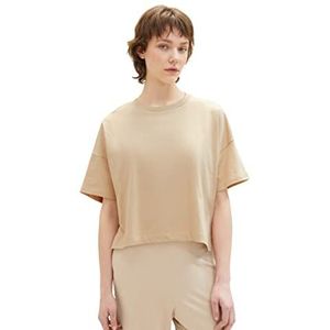 TOM TAILOR Denim Dames 1036535 T-shirt, 31700-Dusty Sand Beige, M, 31700 - Dusty Sand Beige, M