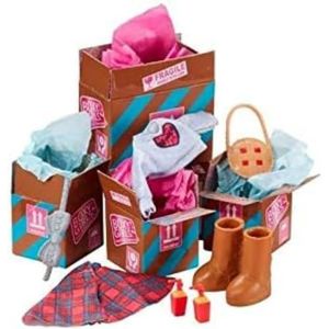 BOXY GIRLS Fashionista-pack voor poppen die erover zullen praten, gezien op televisie, 4 pakketten shopping