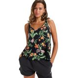Roxy Gebreide top V-hals ONDER UW SPELL PRINTED Jonge Dames Zwart XL