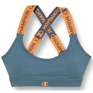 Champion Athletic Sportbras W-Stretch Jersey Removal Cups Sportbeha voor dames, Tinnen grijs, S