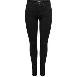 ONLY Damesjeans, zwart denim, 3XL x 30L