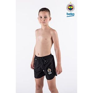 MED Boy's Fenerbahce Euroleague Junior Surf Board Shorts, zwart, S