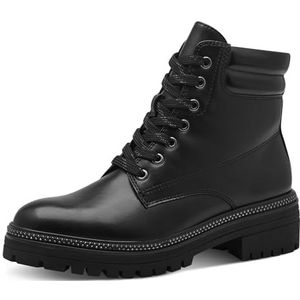 Marco Tozzi Dames warme voering veterboot 2-26278-43 modieuze laarzen, Black Comb, 42 EU, Black Com., 42 EU