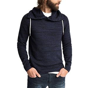 edc by ESPRIT Grof gebreide trui voor heren, blauw (navy 400), XXL