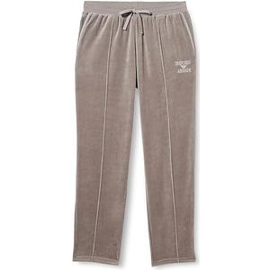 Emporio Armani Jacquard chenille herenbroek met Pintuck Detail en Bold Logo Sweatpants, Pietra., XL