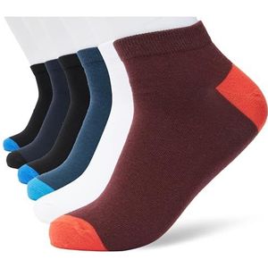 Jack Logo CIRCLE Short Socks 5 Pack, Black/Pack:Navy Blazer - Black - DGM - Vibrant Orange, One Size