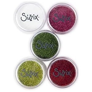 Sizzix 664672 fijne pailletten, biologisch afbreekbaar, feestelijk, 12 g, glitter, meerkleurig, One Size