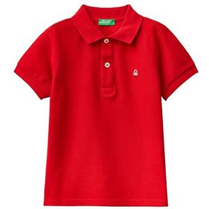 United Colors of Benetton Poloshirt voor jongens, rood 015, 18 Maanden